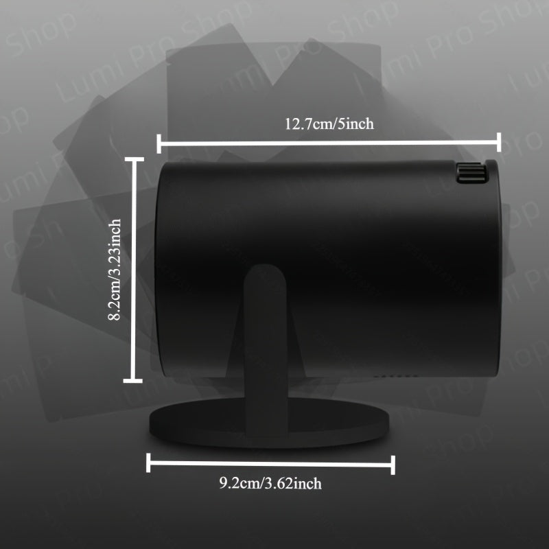 Portable Smart Projector with WiFi 180° Rotatable Full HD 3D Ready