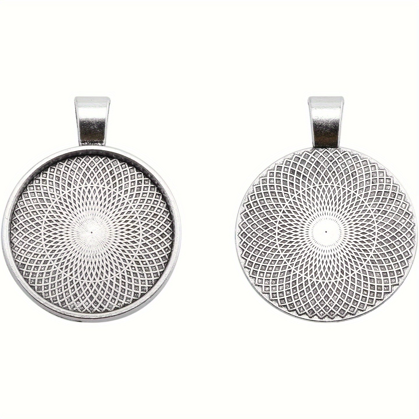 25 dona Zink alloy doira bezel taqsimoti 25mm bo'sh kabochon sozlamalari zargarlik qilish uchun