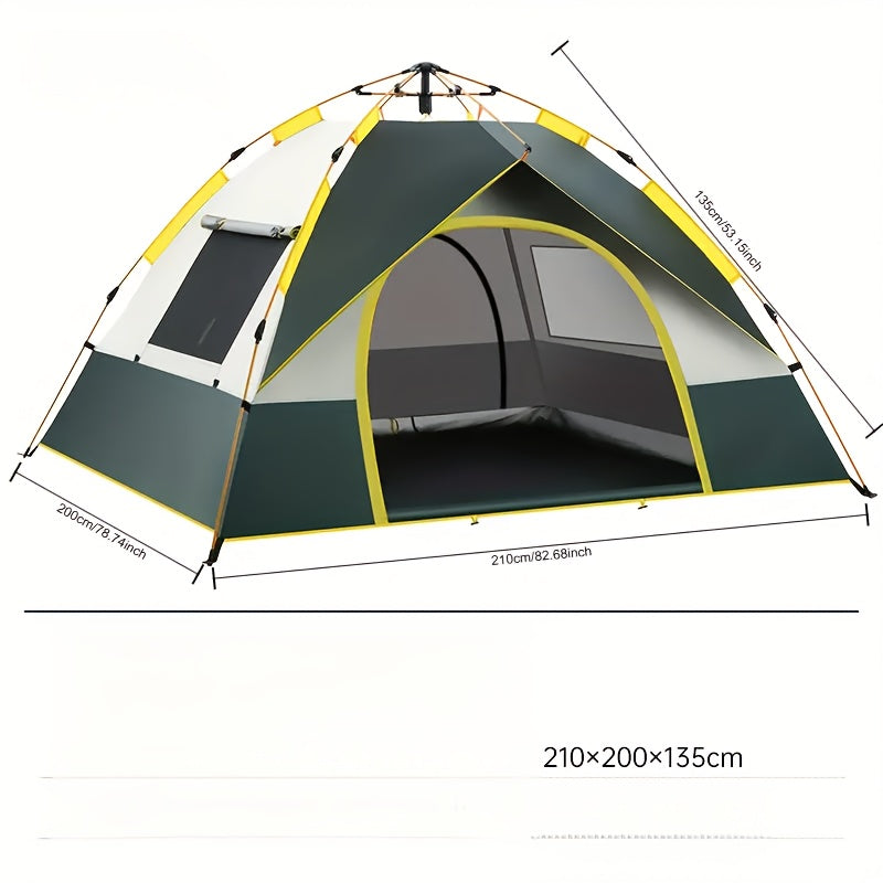 Automatic Camping Tent for 6 People Waterproof UV Protection Mosquito Proof Beach Park