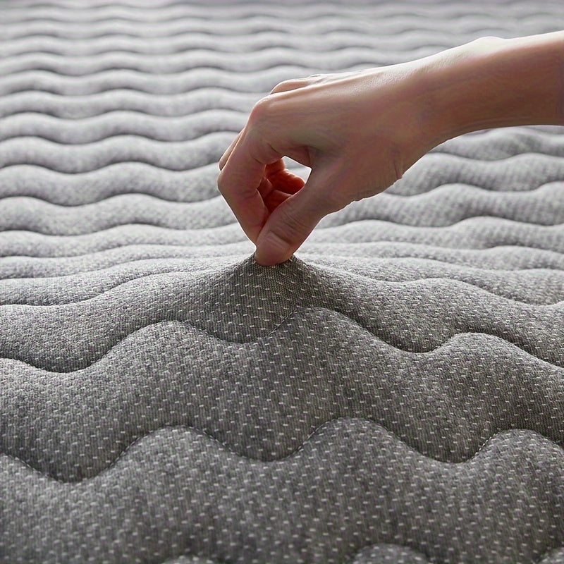 Memory Foam Mattress with Latex Topper 5cm Thick Hypoallergenic Breathable Firm Support for Dorm and Home