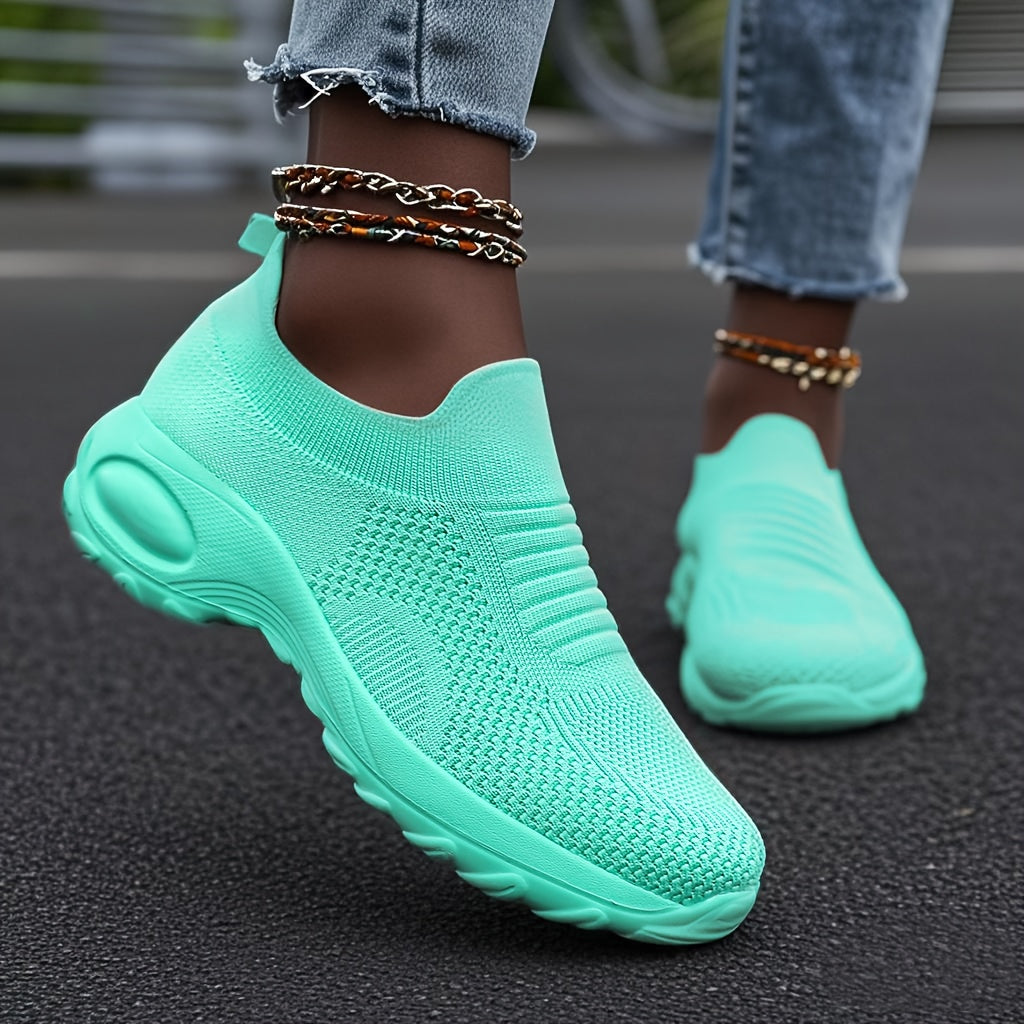 Women's Casual Slip-On Sneakers Breathable Mesh Lightweight All-Season