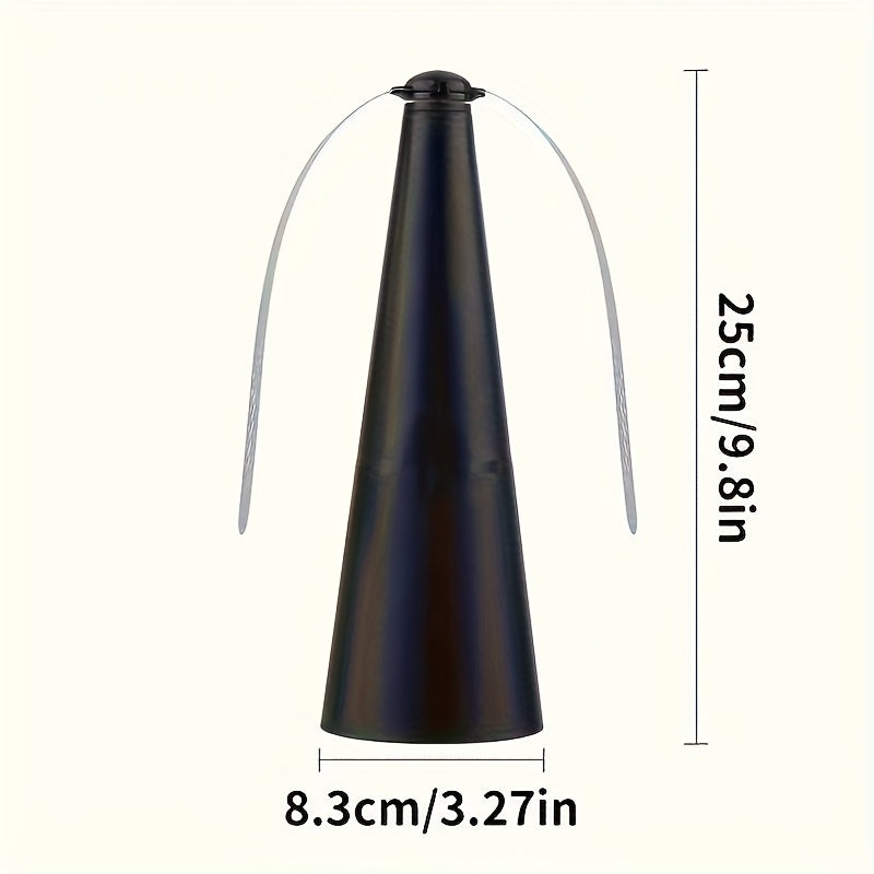 Портативный уличный вентилятор для летающих насекомых, работает на батарейках, съемный