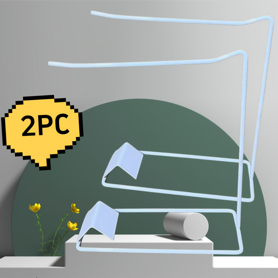 Set of 2 Modern Metal Jewelry Display Stands for Lipsticks, Keychains, and Necklaces