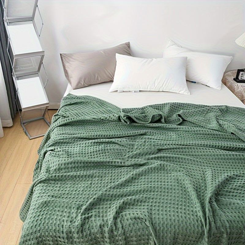 Paxta Gazli Yostiq Waffle Usulida Ko'p Maqsadli Yotoq Choyi Yozgi Sovutuvchi Yostiq