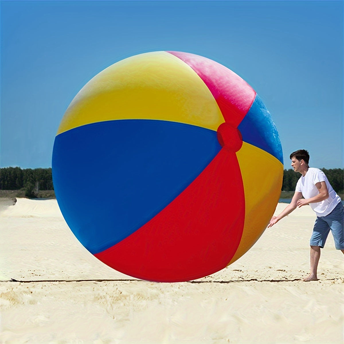 Inflatable Beach Ball 150cm 180cm 200cm for Outdoor Water Games and Parties