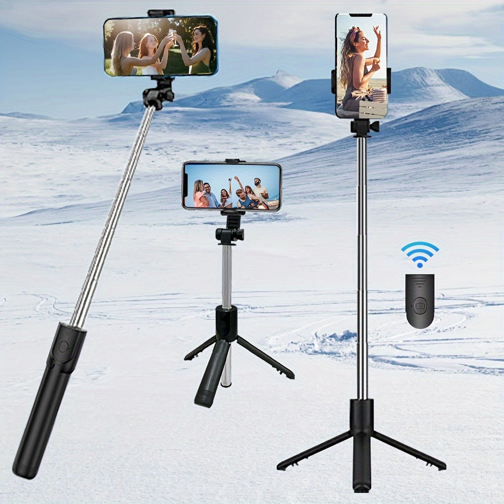 360° burilishli Selfie Stick Tripod va simsiz masofadan boshqarish uchun video va jonli efir