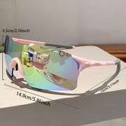 Women's Rimless Fashion Glasses with Integrated Lenses for Cycling and Outdoor Use