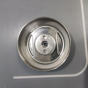 Soporte de cuchilla de cortacésped de acero inoxidable para jardín, pieza de metal duradera