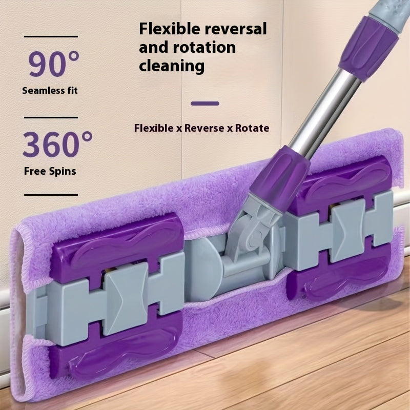 Multipurpose Wet and Dry Floor Mop with Washable Microfiber Pad Stainless Steel Handle