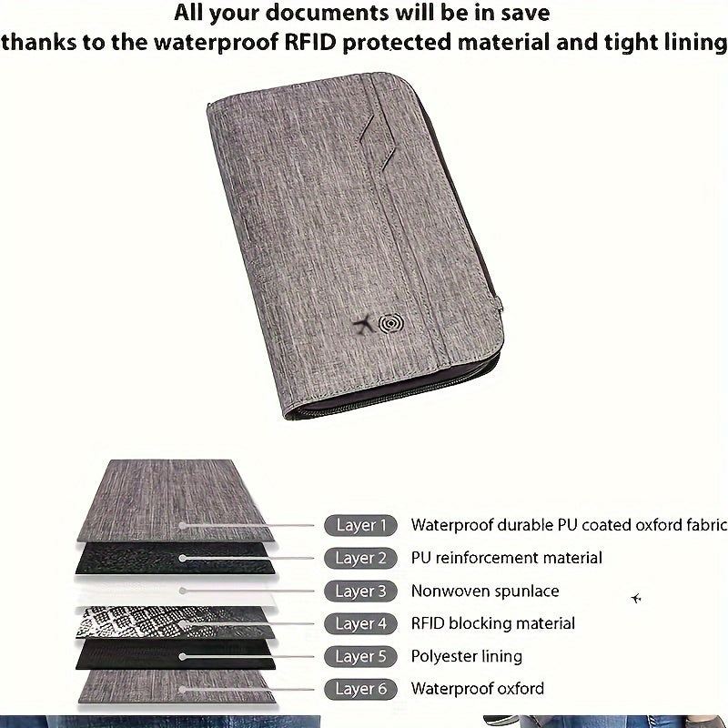 Sayohatni Lapinchen Katta Hajmli Suvga Chidamli Pasport Egasi bilan uslubda o'tkazing, barcha sayohat ehtiyojlaringiz uchun yelka tasmasi va karta joylari bilan to'ldirilgan.