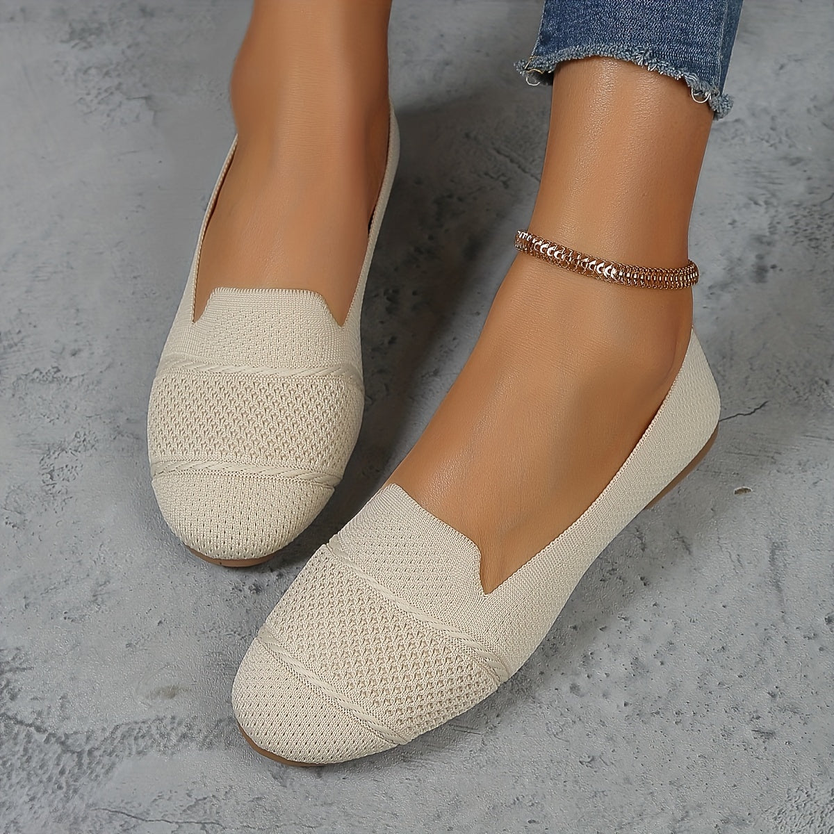 Zapatos planos casuales y transpirables para mujer para comodidad en verano