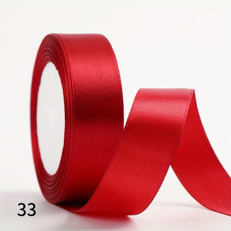 Satin Ribbon 2.5cm Wide 25 Yards Long for Gift Wrapping Wedding Decoration