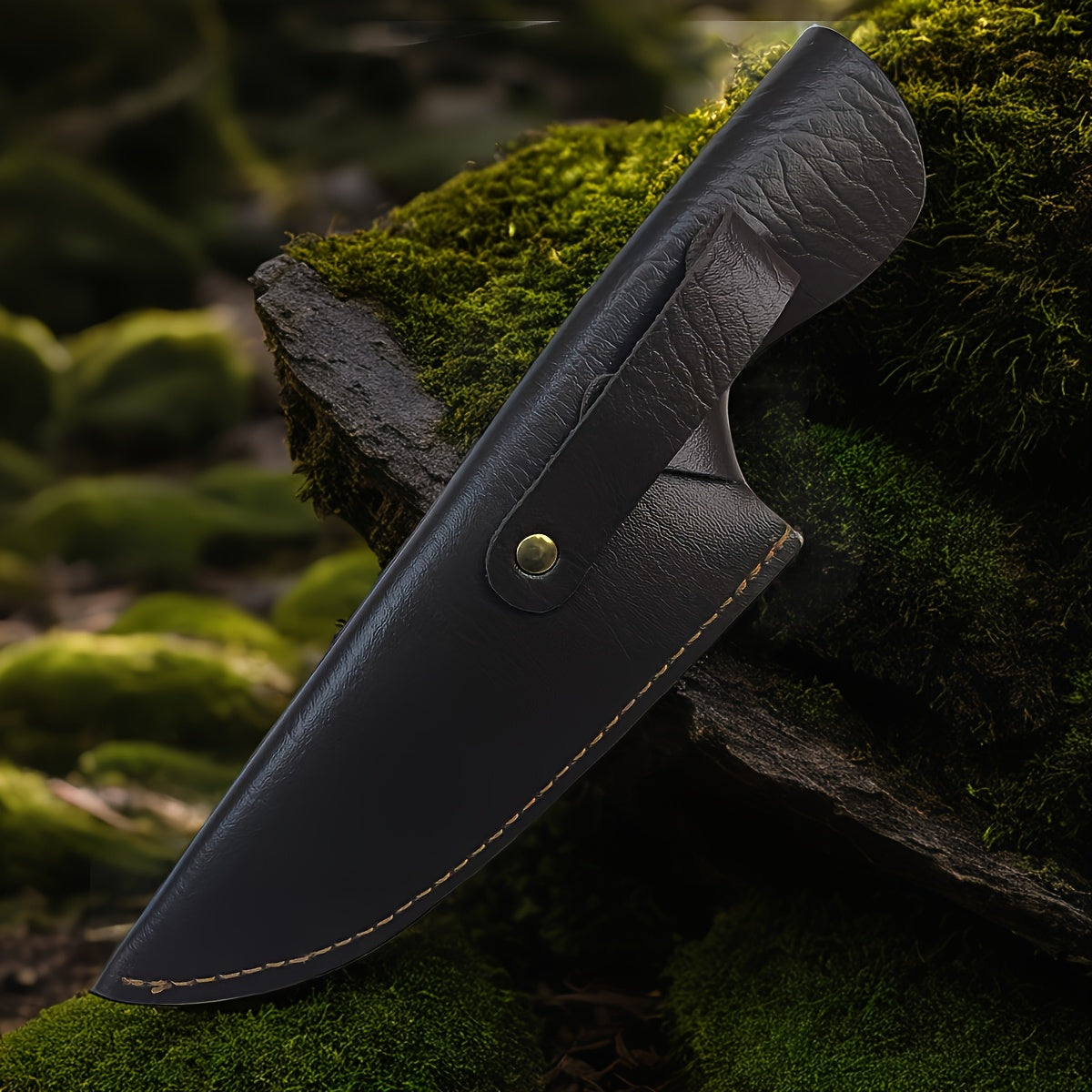 Portable Dual Knife Sheath for Camping Kitchen Fruit Knives Protective PU Cover