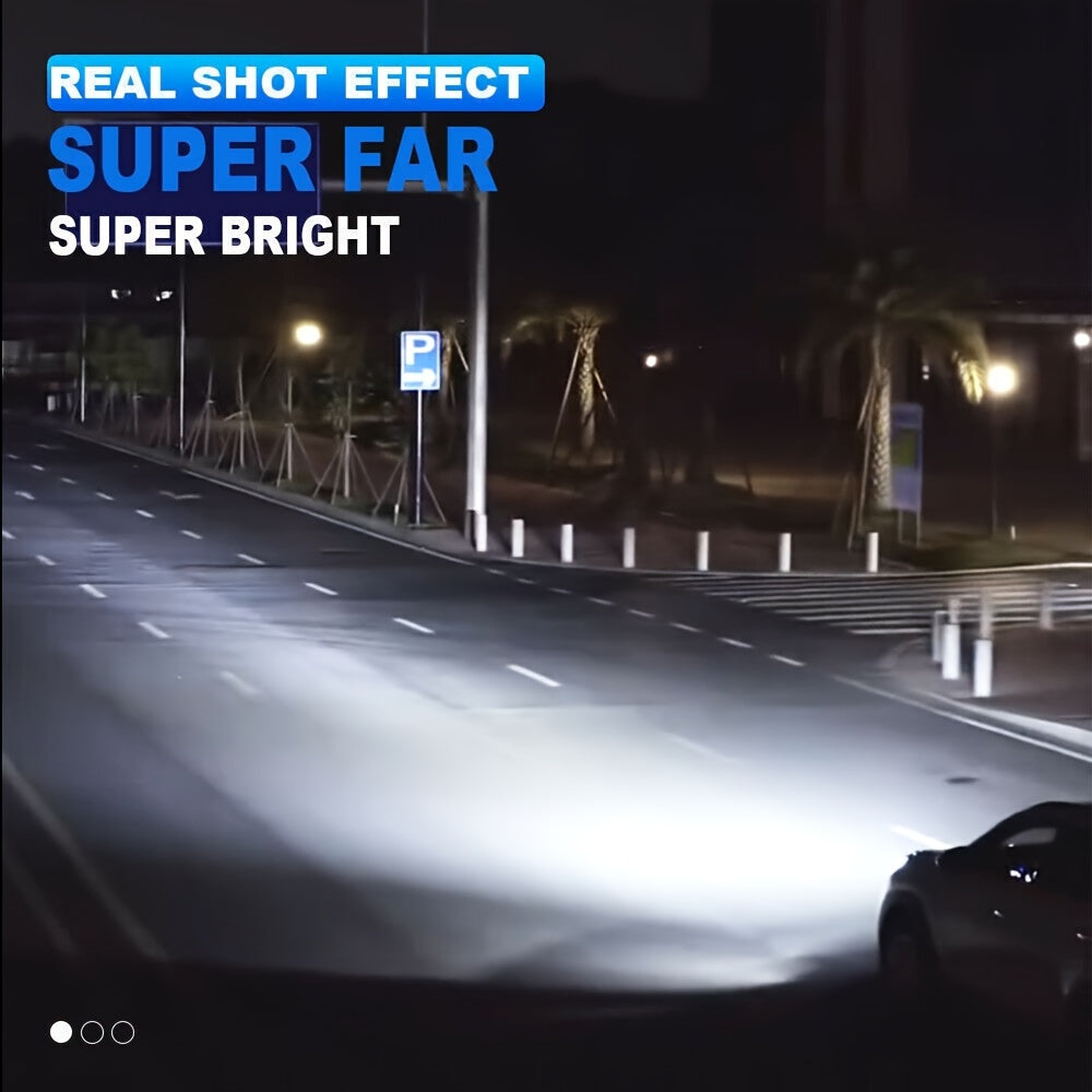 2PCS Bombillas LED para faros de coche 6000K Blanco, luz alta y baja, lámparas antiniebla para conducción