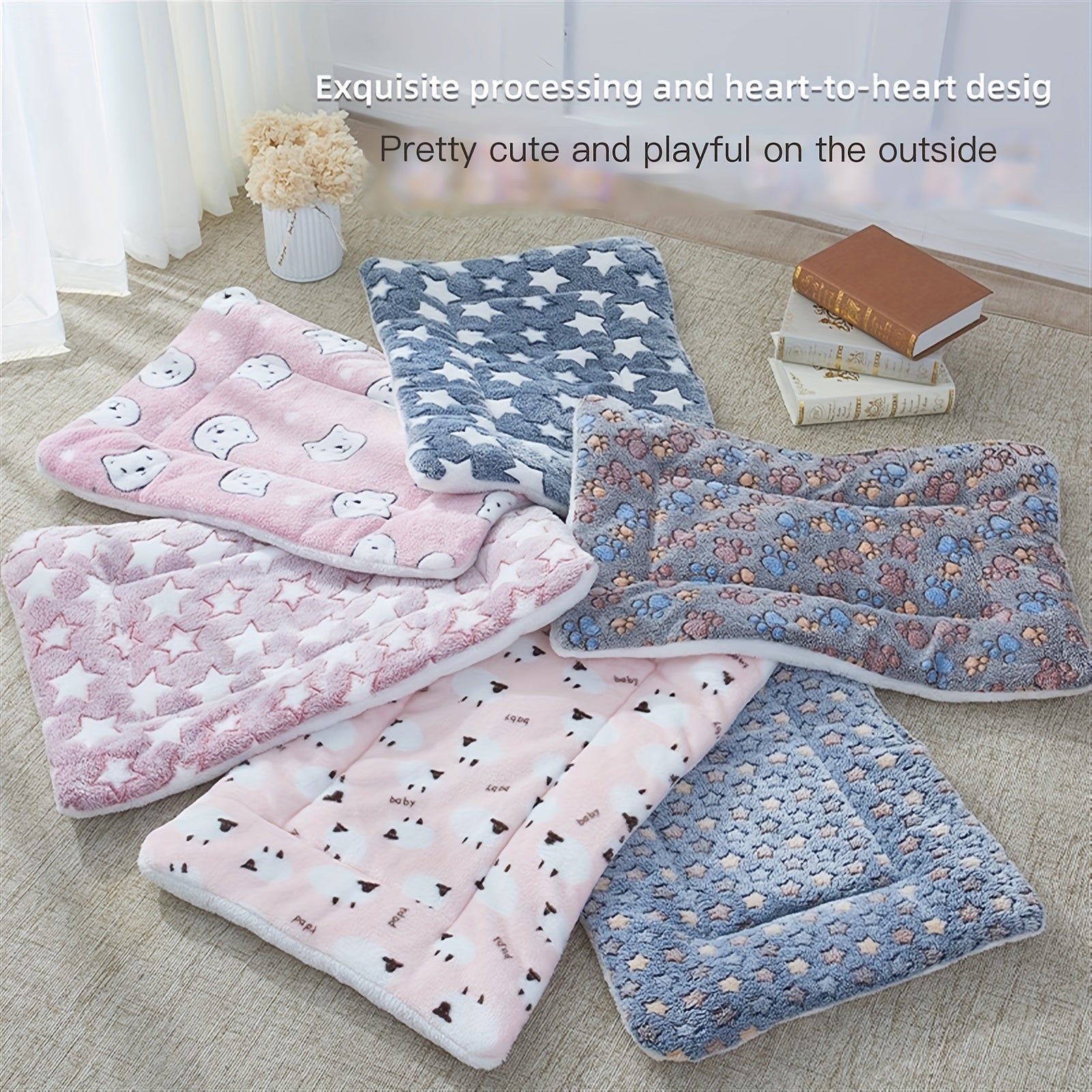 Thickened Pet Sleeping Mat for Cats and Dogs in Autumn and Winter Small to Medium Size