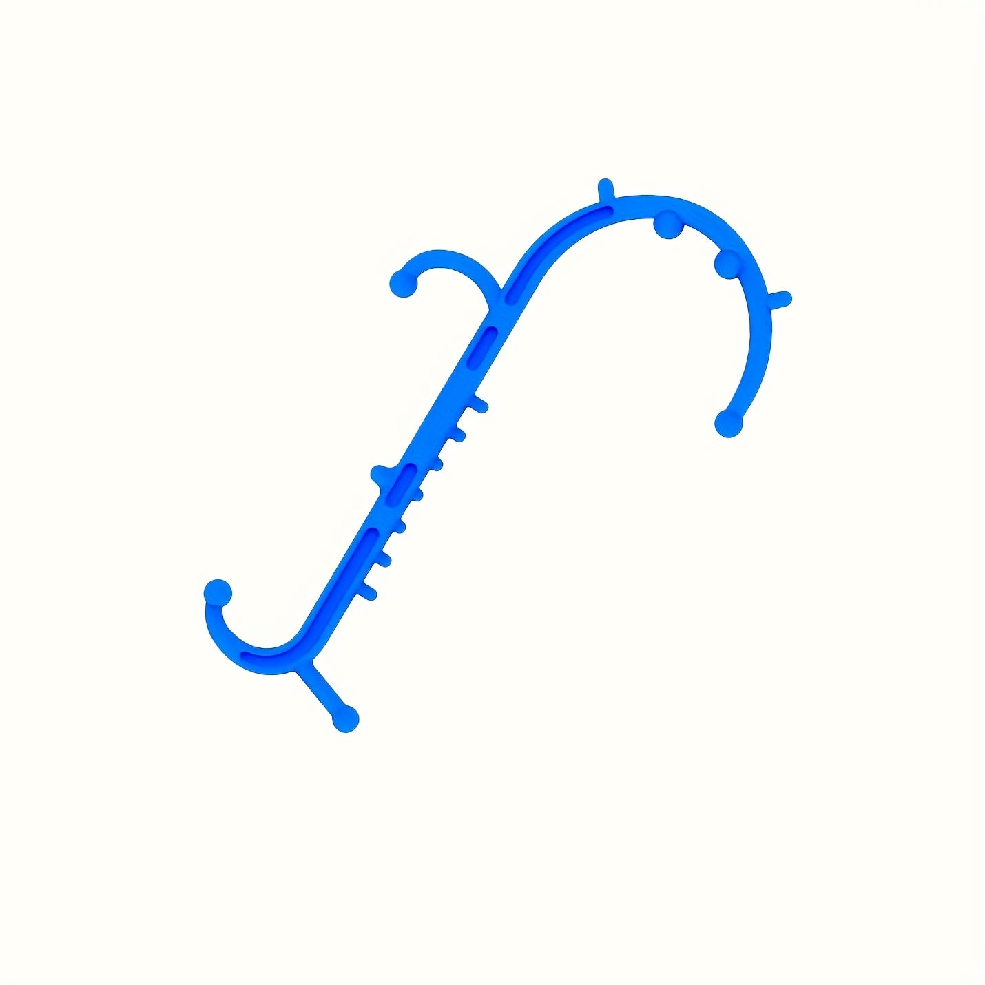 Blue Handheld Trigger Point Massage Tool for Full Body Muscle Relaxation