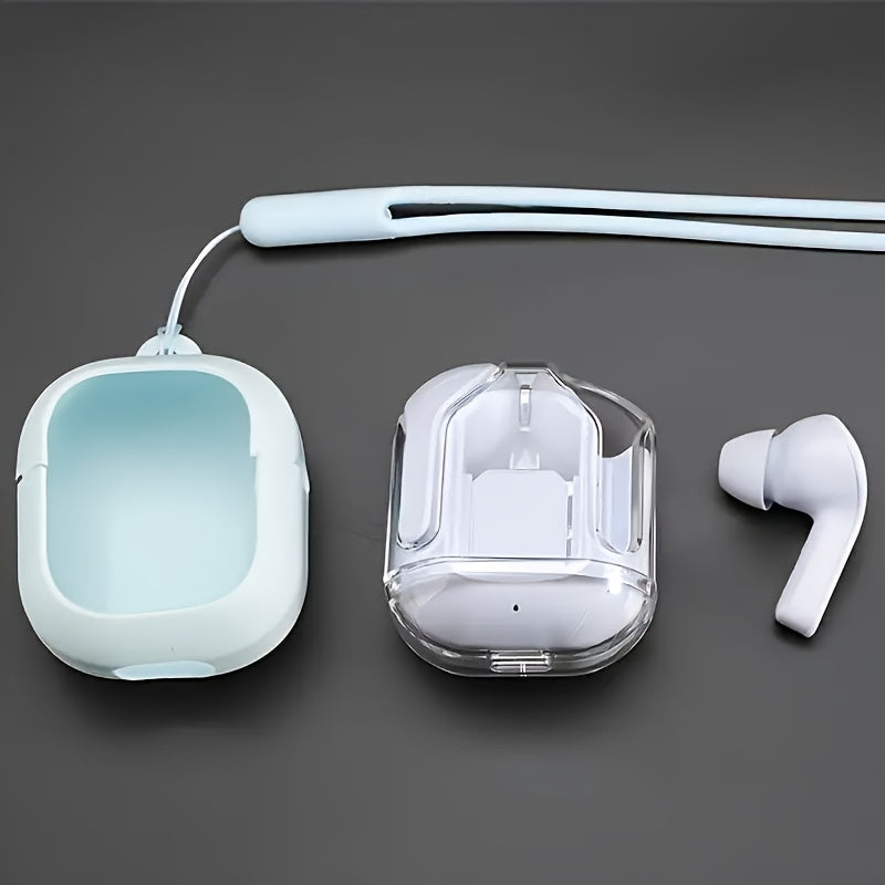 1 juft simsiz quloqchin LED quvvat ko'rsatkichi, teginish nazorati, Type-C zaryadlash qutisi, silikon himoya qopqog'i, past kechikish, uzoq umr, ixcham dizayn, qayta zaryadlanadigan batareya, simsiz