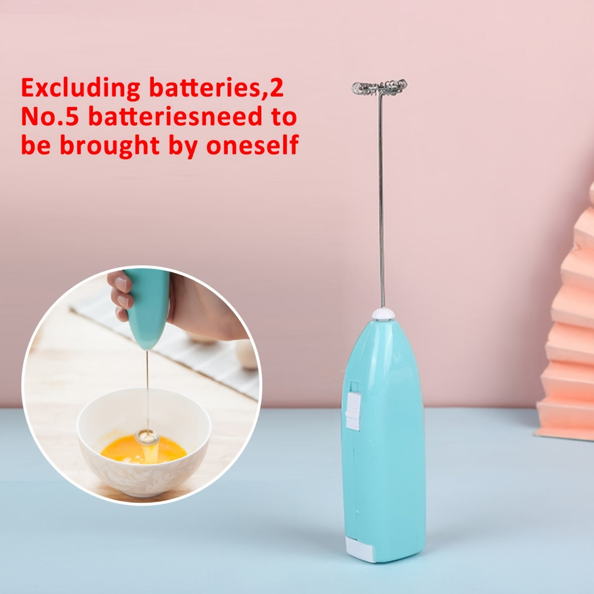 Мини электрический ручной миксер венчик пеномешалка из нержавеющей стали кухонный гаджет