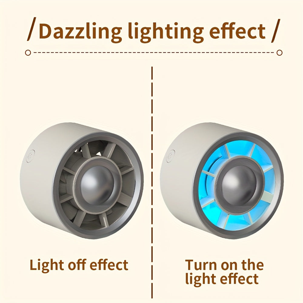 USB turbocharger car fan with clip for air conditioning outlet 2025