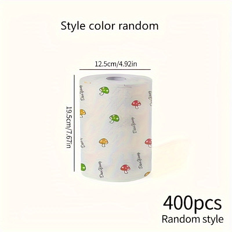 Turli xil ko‘p qavatli yuviladigan oshxona tozalash matolari va rulonli qog‘oz sochiqlar 400 ta paket