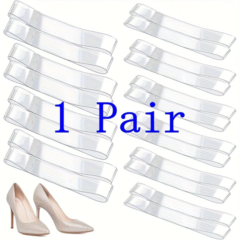 Women Clear Invisible High Heel Shoe Laces Non-Slip Shoe Accessories 1/5/10 Pairs