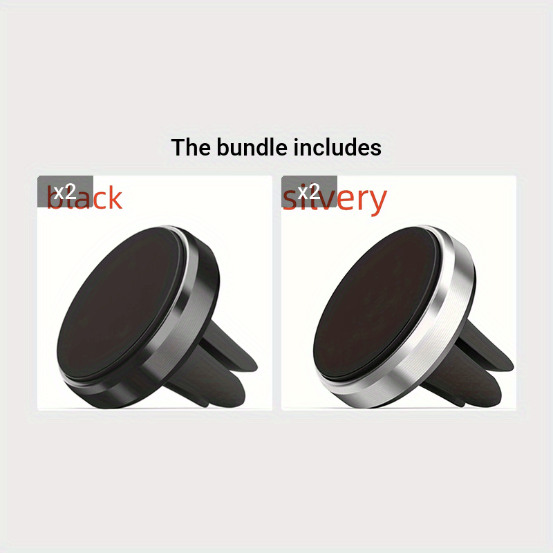 Avtomobil telefoni uchun magnit klip, havo ventili uchun dumaloq magnit stend