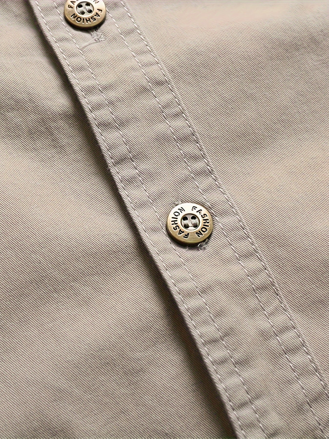 Мужская хлопковая рубашка с длинным рукавом для грузовых карманов для активного отдыха весной и осенью