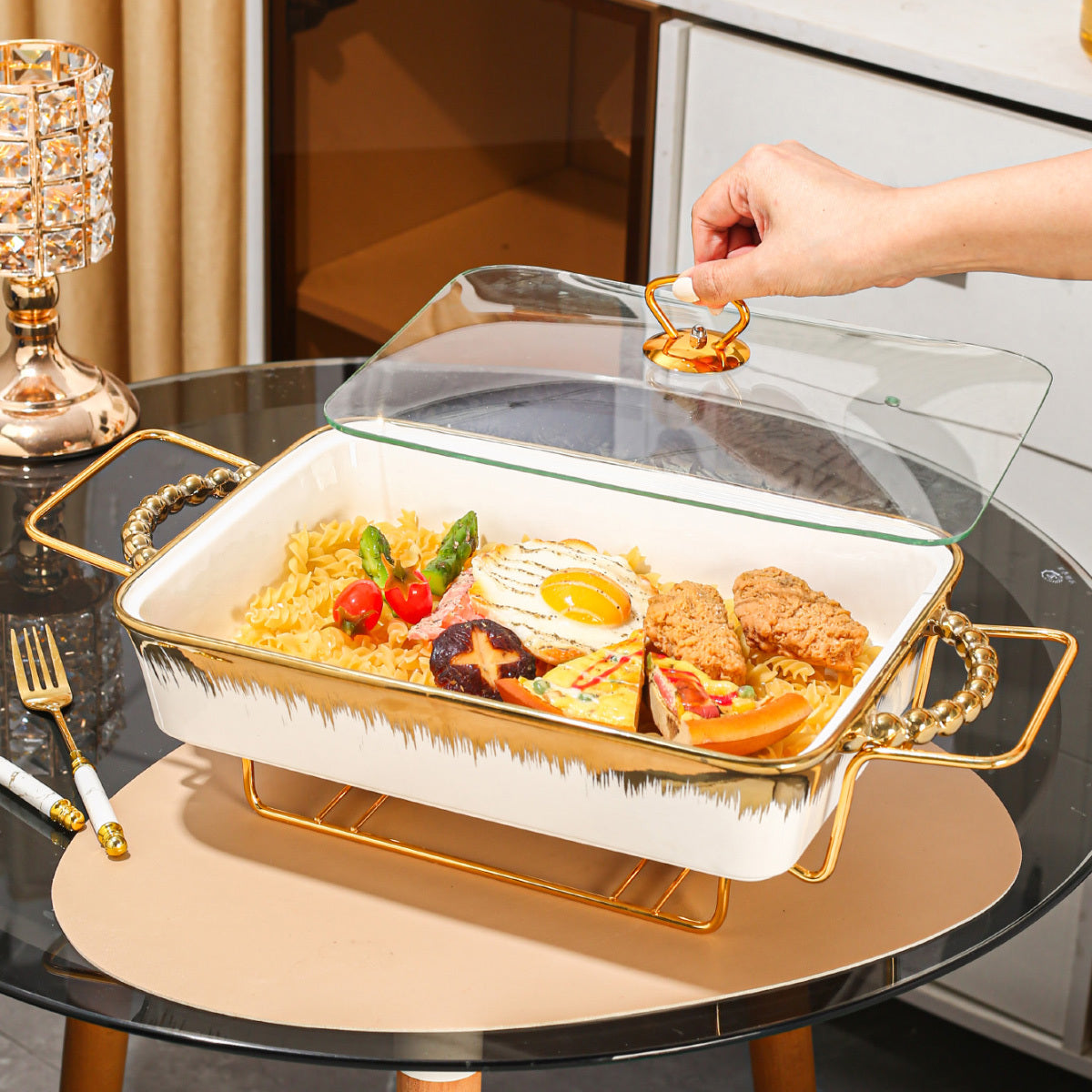 Многофункциональный керамический сервировочный набор - подходит для хлеба, индейки, сыра, пиццы и различных блюд - отлично подходит для дома, ресторанов, мероприятий на открытом воздухе и праздников - замечательный подарок на дни рождения и праздники