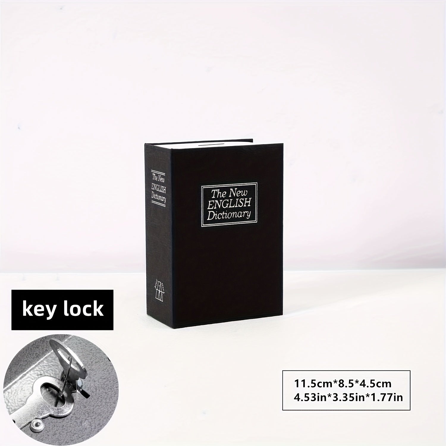 Metal Book Shape Money Box with Password Lock for Valuables Safe Storage