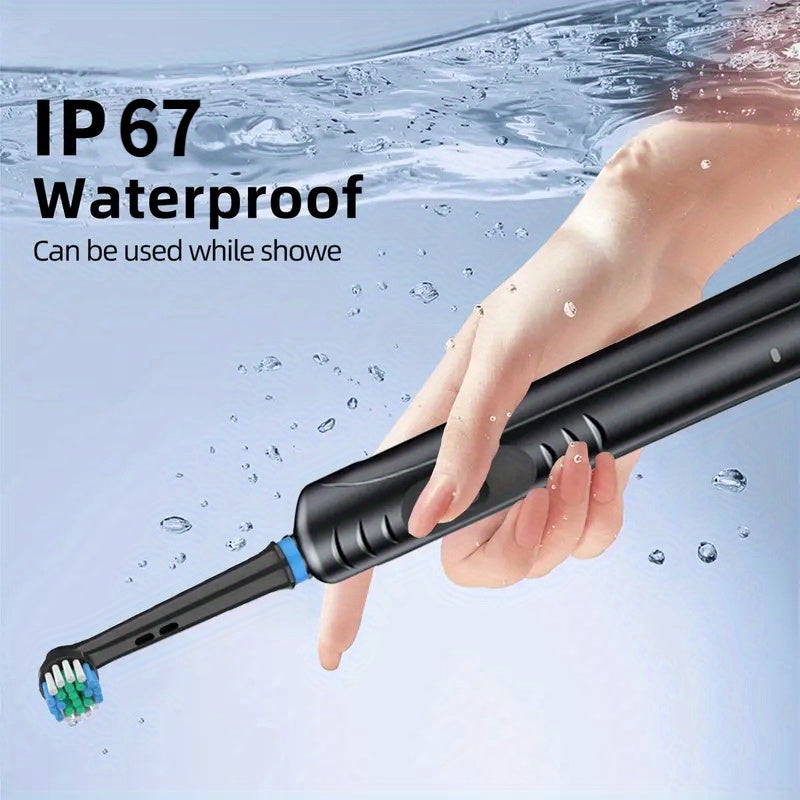 Kattalar uchun Elektr tish cho'tkasi to'plami Yumshoq tish cho'tkasi boshli Sayohat qutisi 8 ta cho'tka