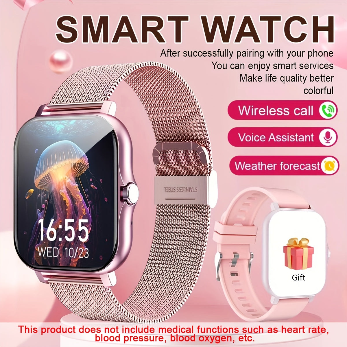 Reloj inteligente deportivo táctil HD de 1.83 pulgadas para hombres y mujeres con función de llamadas y modo multideporte