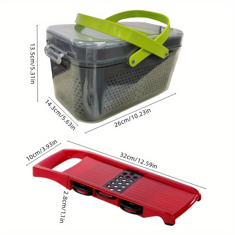 Sabzavotlarni maydalash uchun to'plam ABS 22-in-1 ko'p funksiyali meva va oziq-ovqat kesgich
