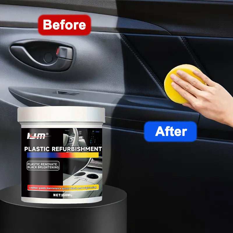 Cera de reparación plástica 150ml para tablero de coche, cuidado de neumáticos, asiento, potenciador de brillo