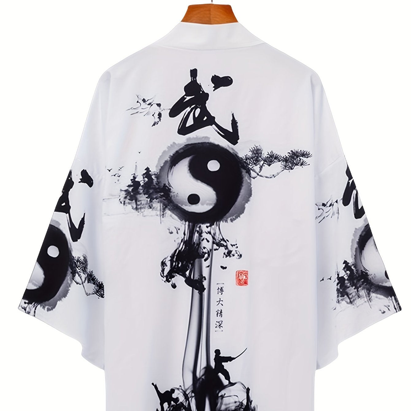 Кардиган свободного кроя с этническим узором для мужчин, женщин и пар, полиэстер, повседневная одежда для всех сезонов