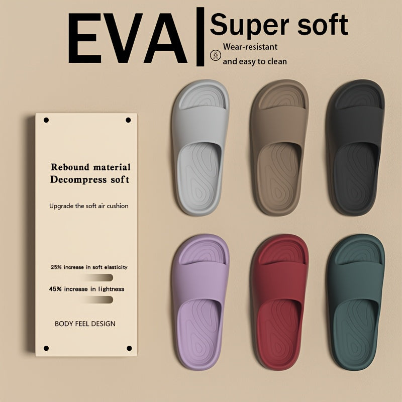 Women's EVA Slides Comfortable Indoor Outdoor Thick Sole Beach Slippers