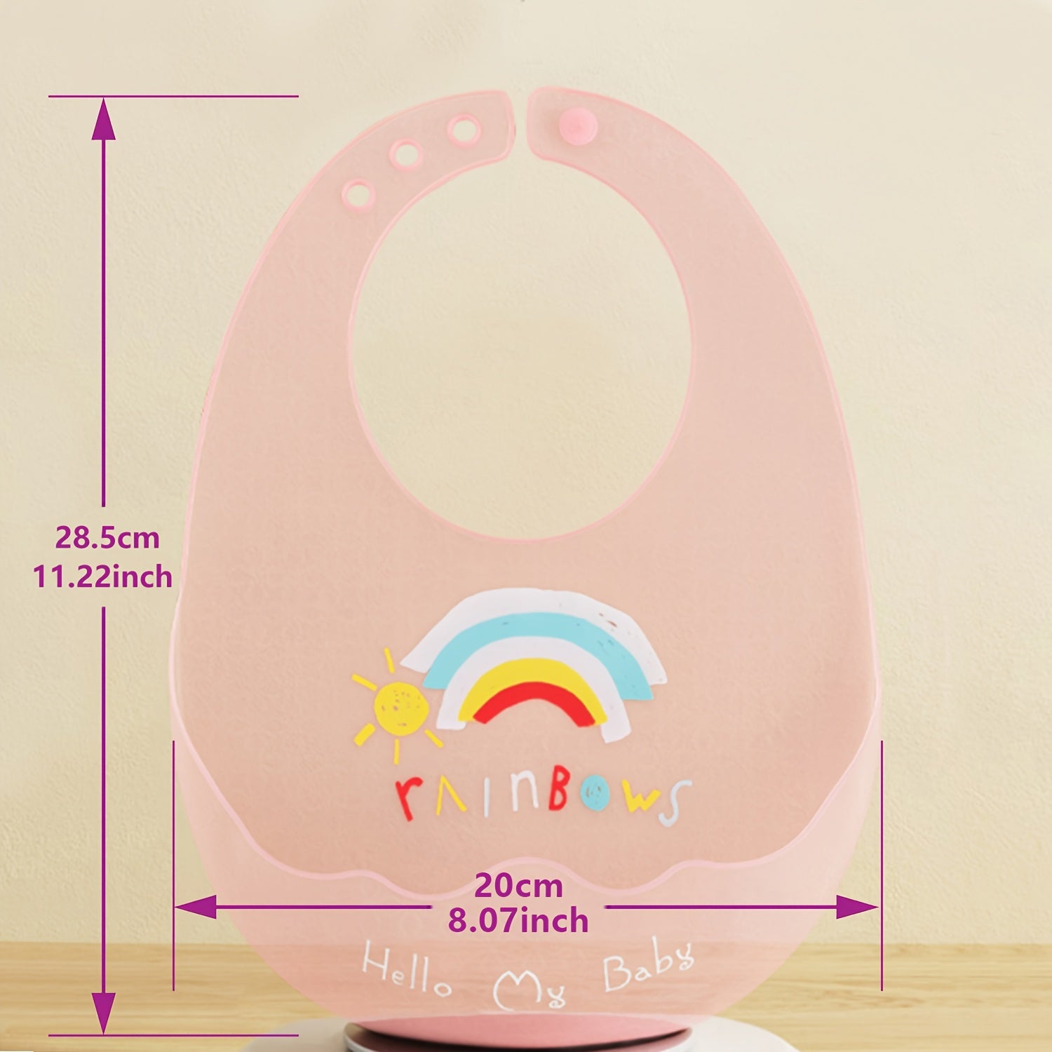 Baby Silicone Bib for Babies and Toddlers Waterproof Soft Durable Feeding Bib