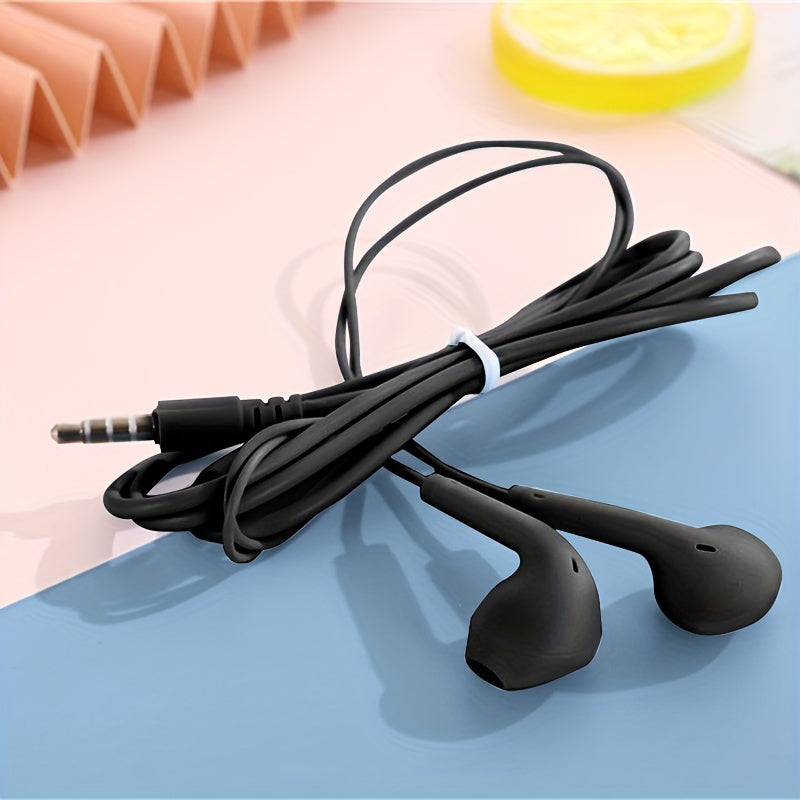 Anime-Inspired Wired Earphones with Microphone 3.5mm Jack Noise Isolation Tangle-Free Cable for Cellphones