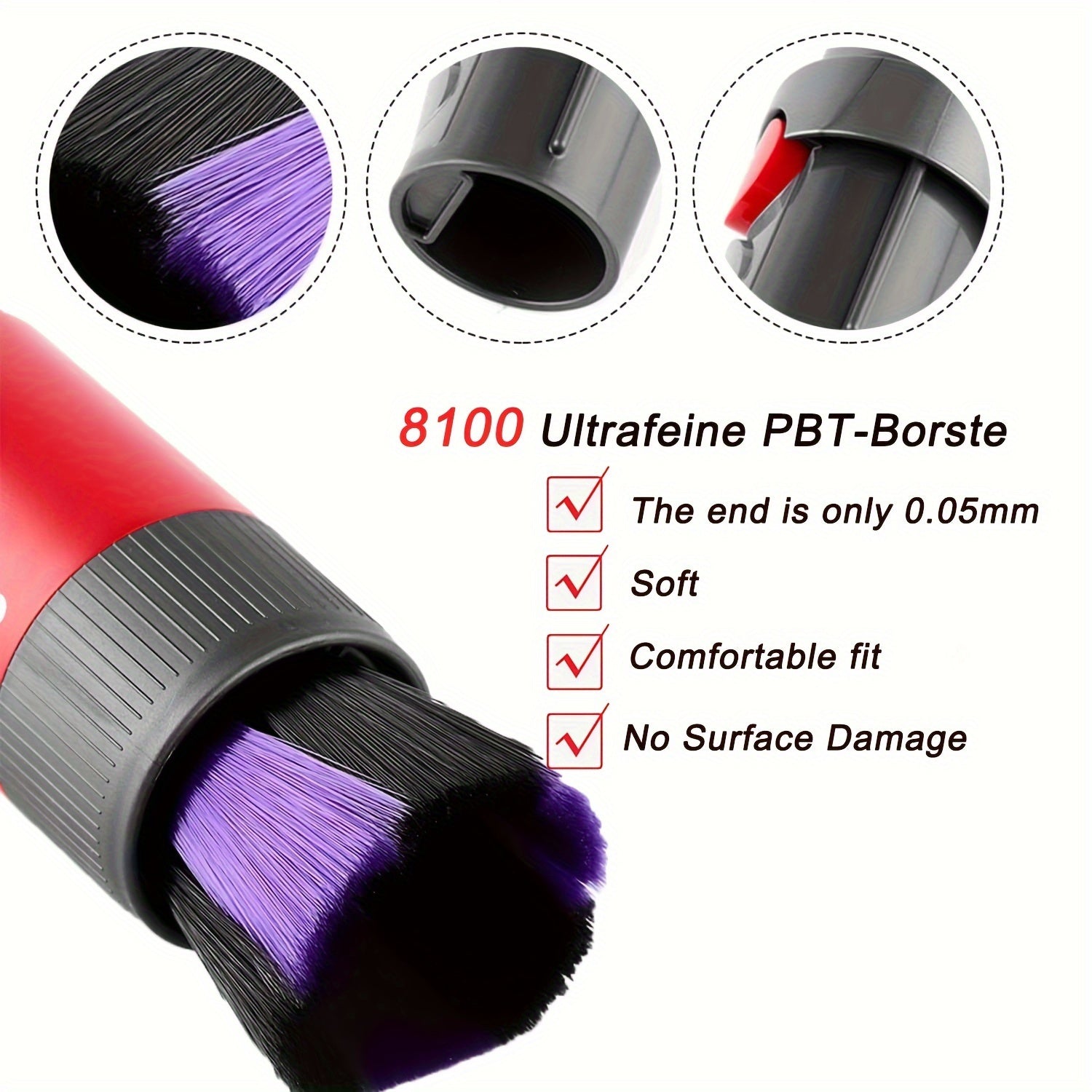 Dyson V15 V11 V10 V8 V7 changyutgichi uchun chang cho'tkasi, chizishsiz tozalash uchun mo'ljallangan, chang va axlatga nisbatan yumshoq, lekin samarali.