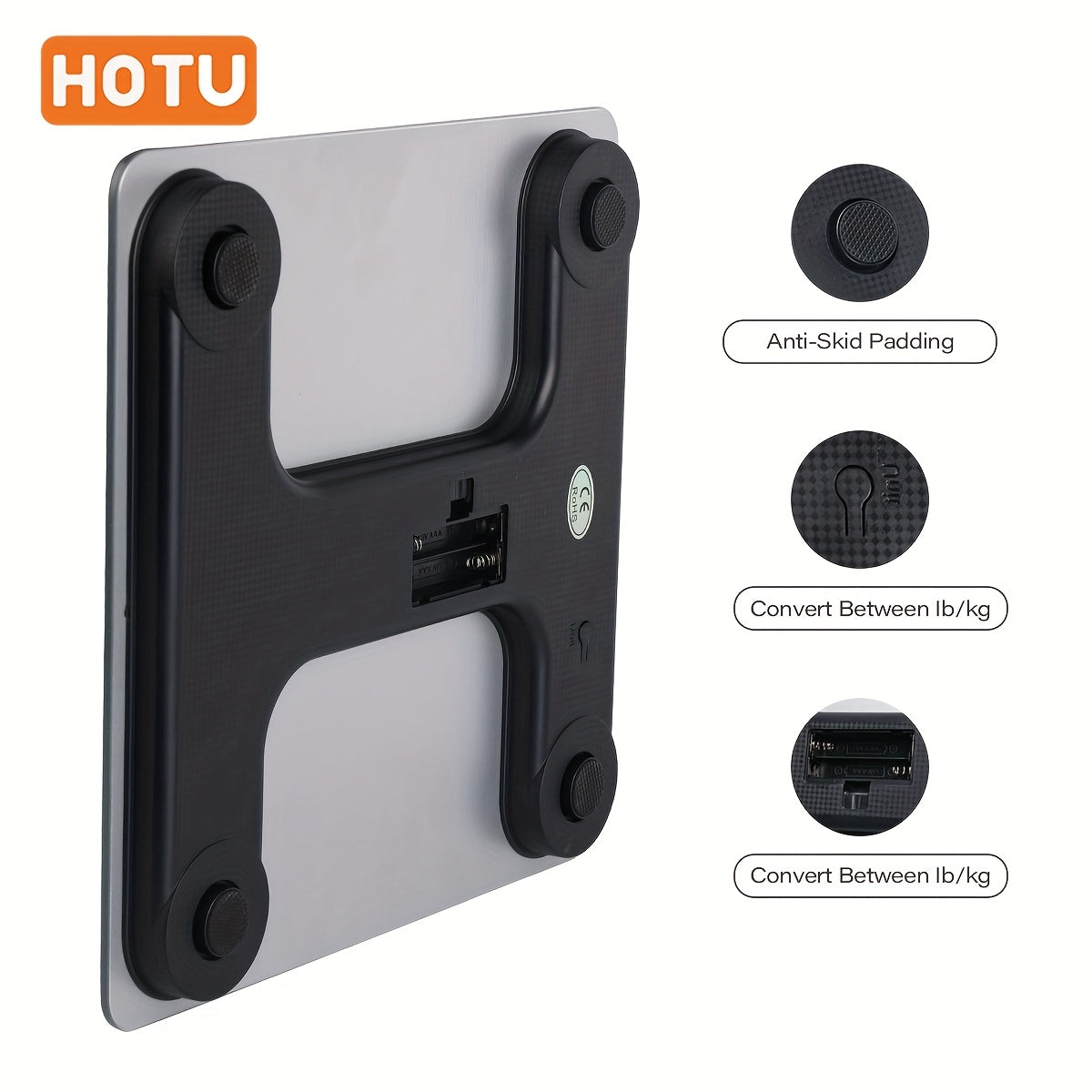 Smart Home Scale LCD Display Temperature Max Load 400 lbs 180 kg