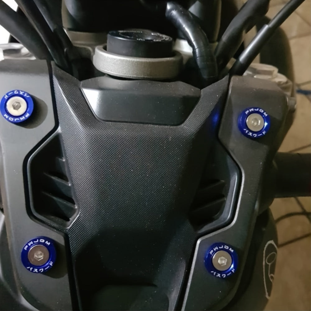 Juego de 20 tornillos de aluminio M6 con arandelas kit de embellecimiento del compartimento del motor