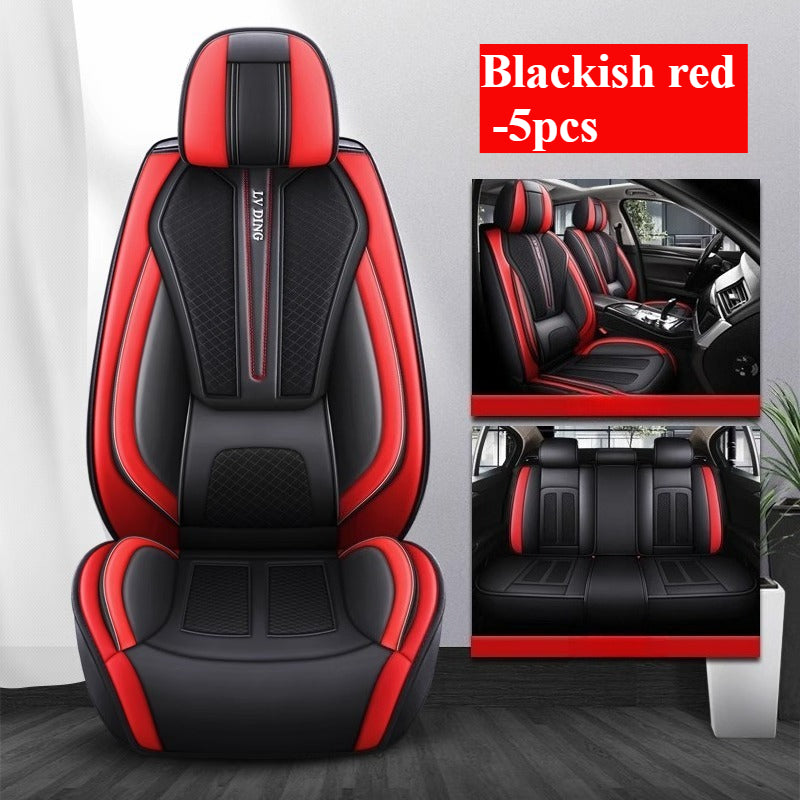 Universal Car Seat Covers Black Red All-Season Durable Seat Protectors