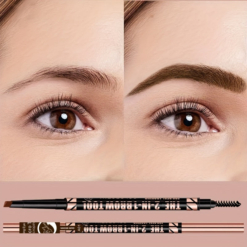 Женский карандаш для бровей водостойкий, двухсторонний, стойкий, легкий в нанесении