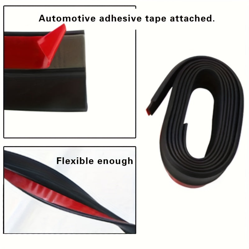 Universal Car Front Lip Spoiler Defender Carbon Fiber Style Bumper Guard