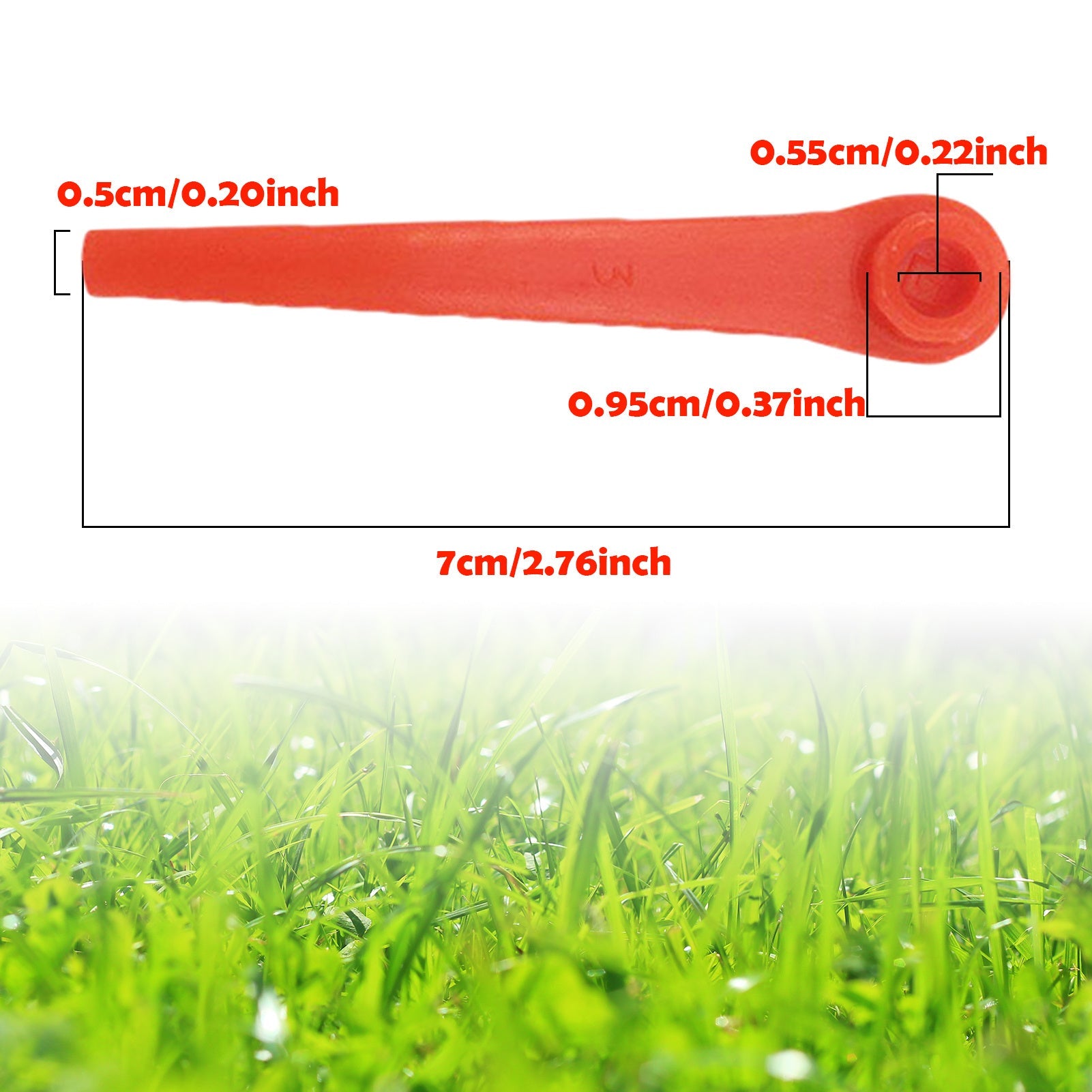 Lawn Trimmers Red Plastic Blades for Precision Cutting Gardening Tool Accessories