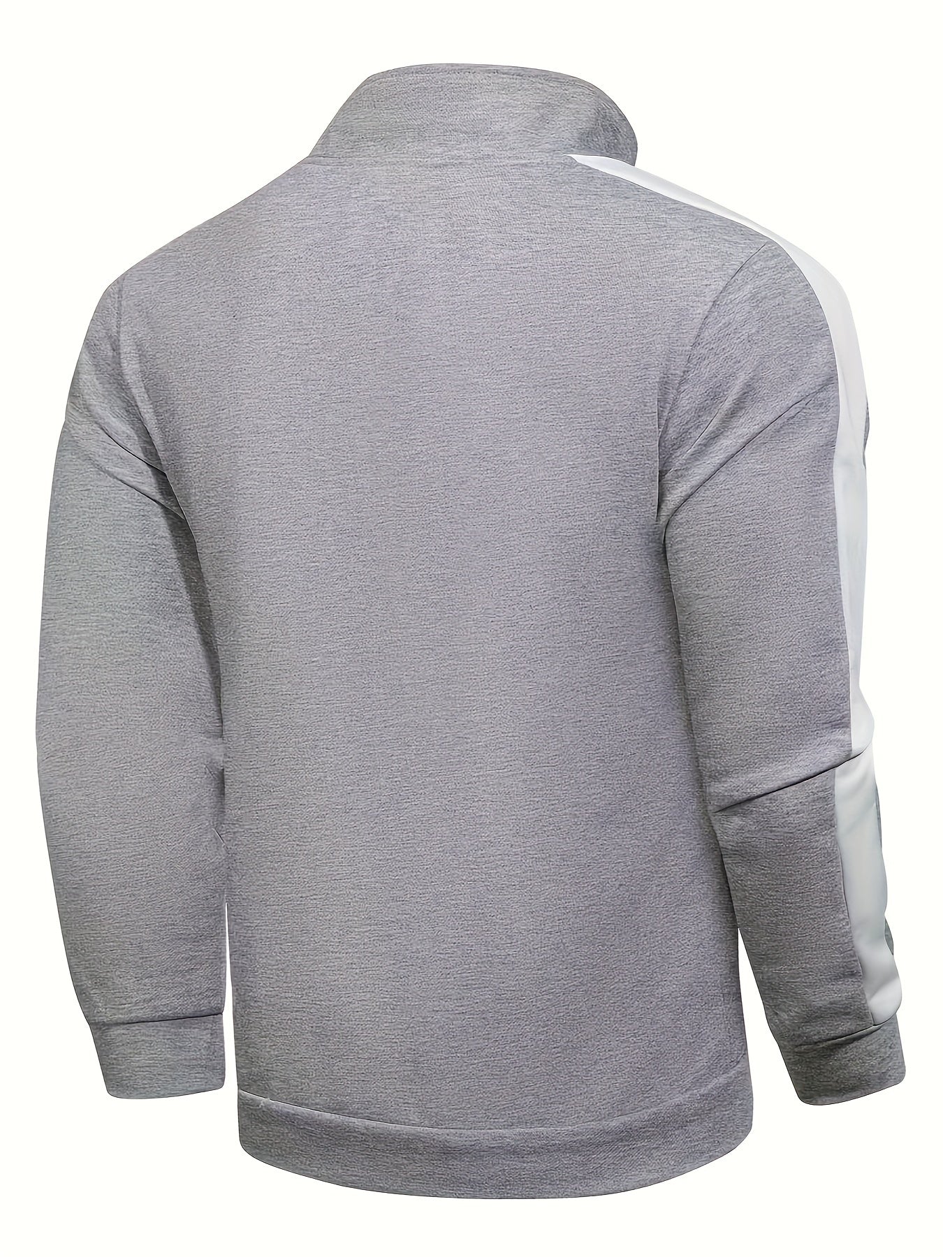 Men's Casual Color Block Sports Set Full Zip Jacket and Drawstring Pants Polyester Breathable