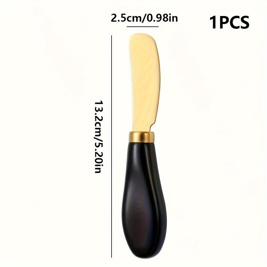 Stainless Steel Cheese Knife Set with Ceramic Handles for Spreading and Cutting Bread