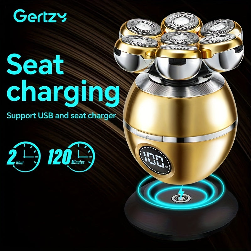 Мужской цифровой бритвенный прибор 5-в-1 триммер для бороды машинка для стрижки волос триммер для носа беспроводной