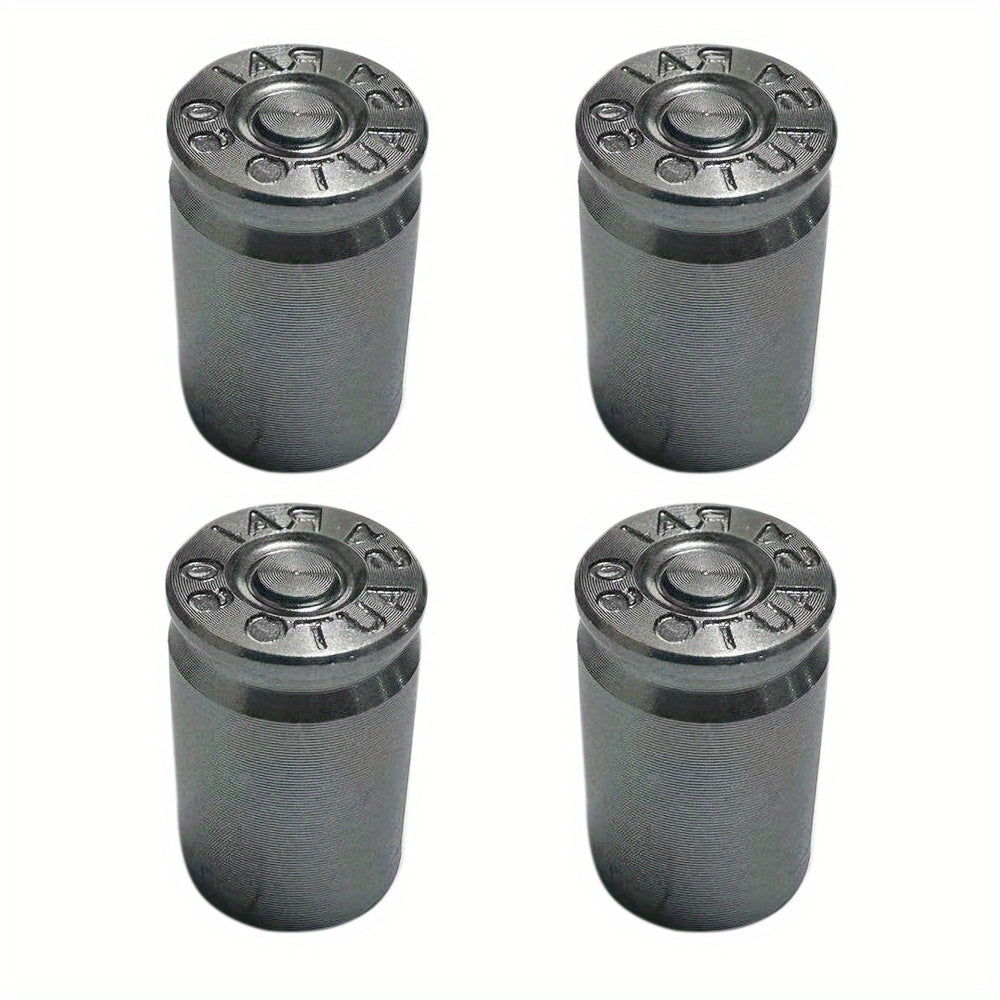 4 шт. серебряных колпачков на вентиль шины для автомобиля, грузовика, мотоцикла, велосипеда, крышка от пыли