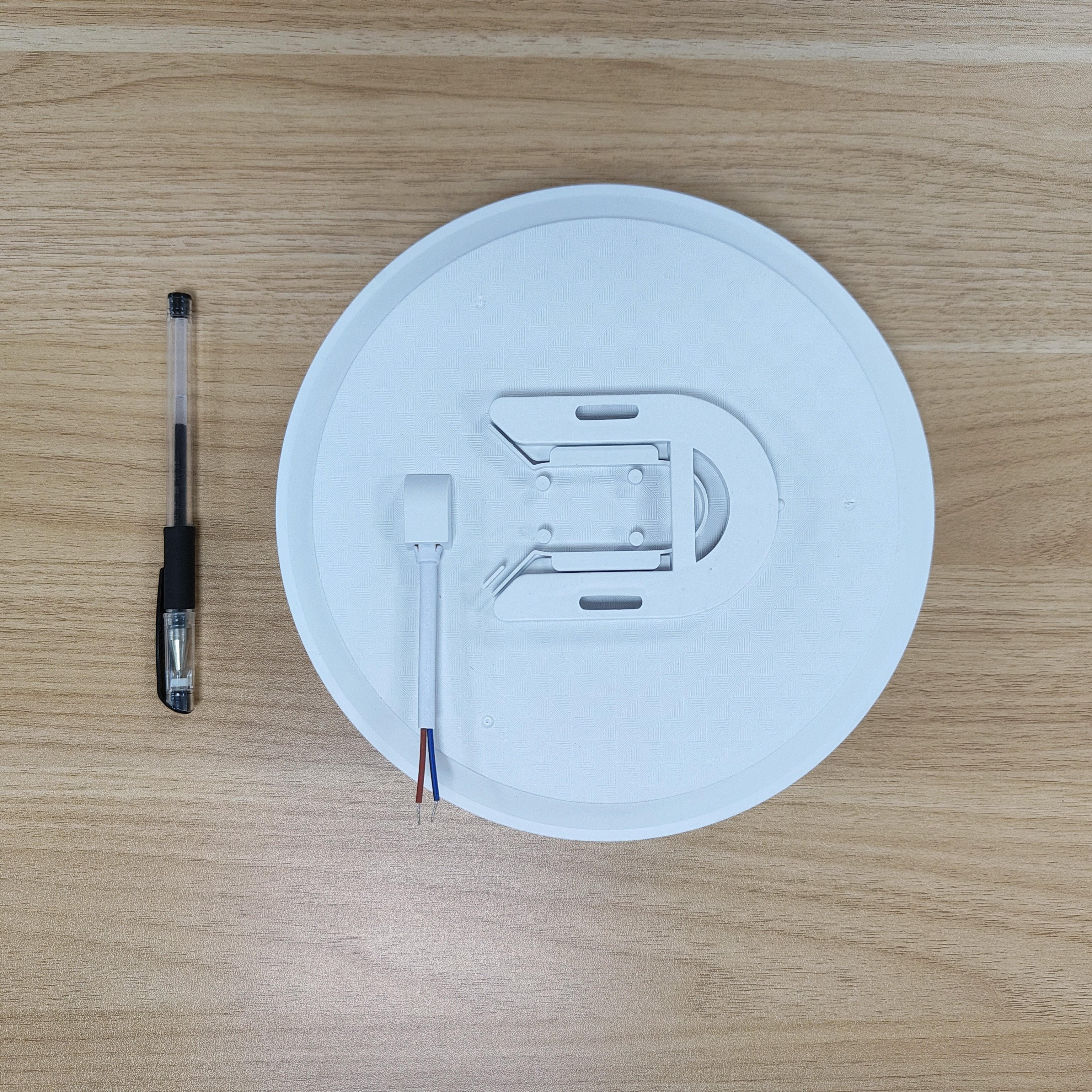 6000K LED Ceiling Light with Motion Sensor Indoor Flush Mount Plastic White