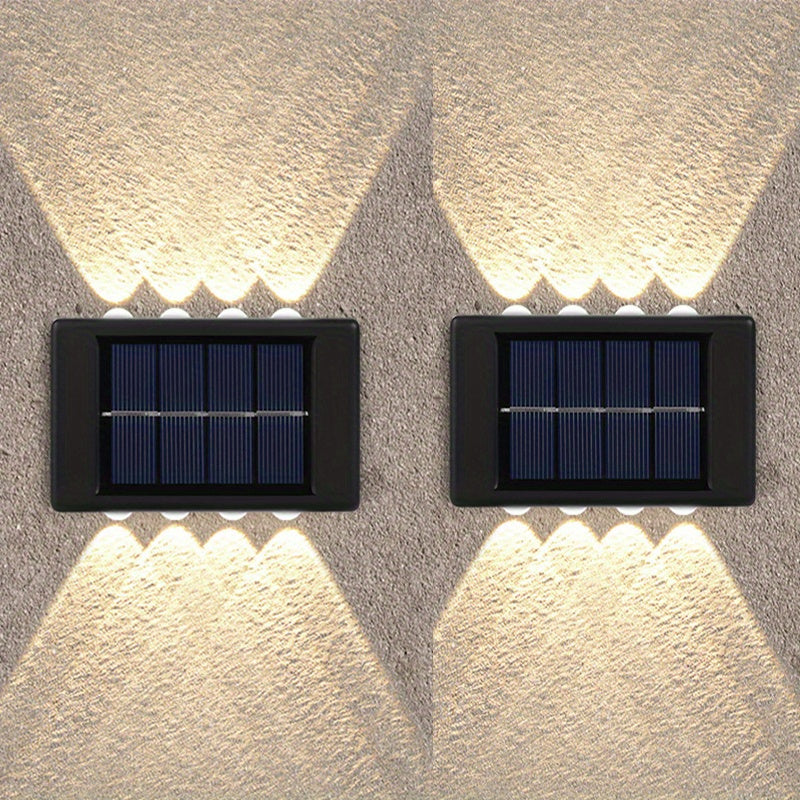Solar Wall Light Outdoor Garden Landscape Wall Lamp No Wiring Needed